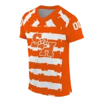 custom sam houston bearkats layered grids orange jersey best selling