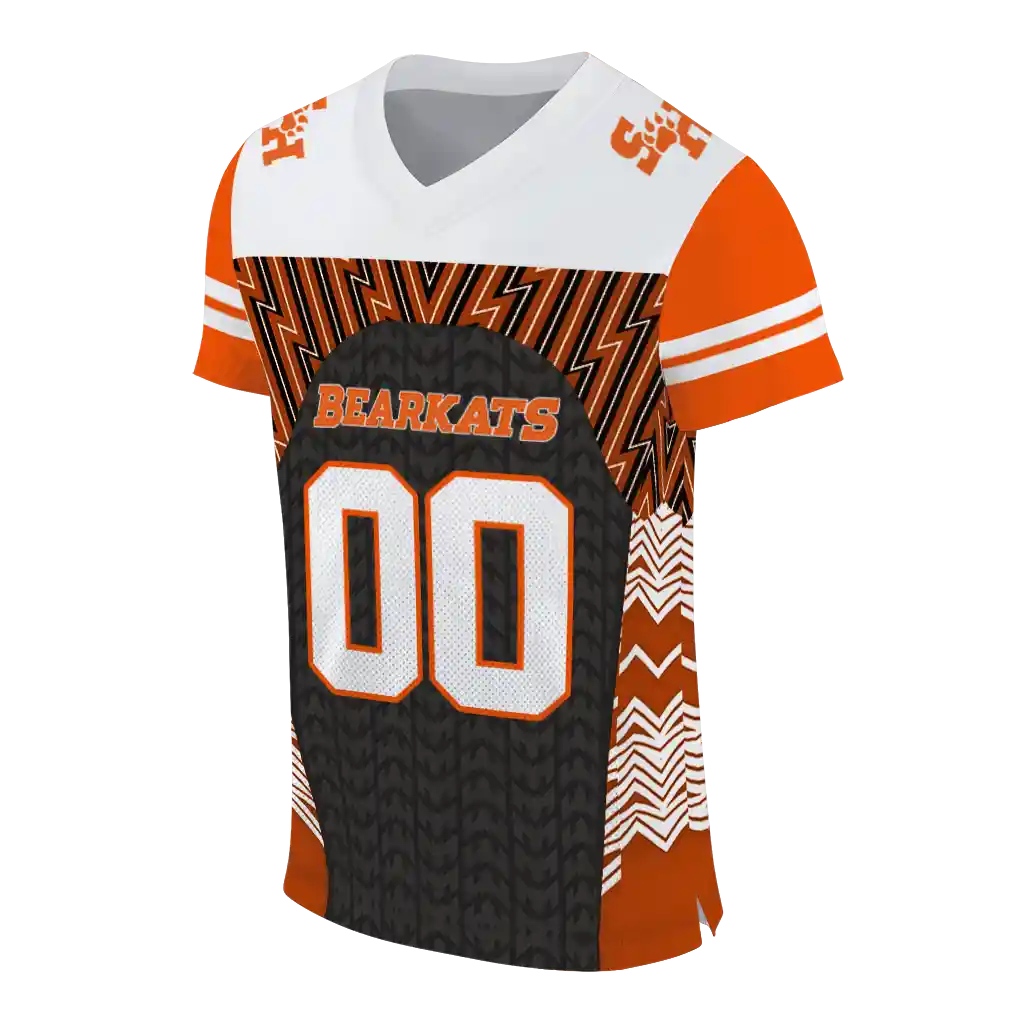 custom sam houston bearkats tire arrows orange black white jersey fashion forward custom sam houston bearkats tire arrows orange black white jersey fashion forward