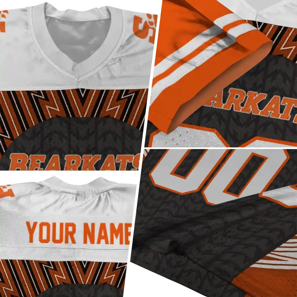 custom sam houston bearkats tire arrows orange black white jersey new arrival custom sam houston bearkats tire arrows orange black white jersey new arrival