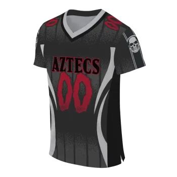 custom san diego state aztecs dynamic dots black jersey fashion forward