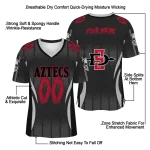 custom san diego state aztecs dynamic dots black jersey best selling