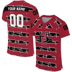 custom san diego state aztecs layered grids red jersey best selling