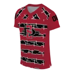 custom san diego state aztecs layered grids red jersey best selling