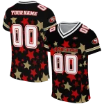 custom san francisco 49ers star cluster black jersey best selling