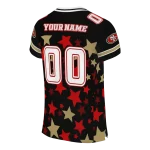 custom san francisco 49ers star cluster black jersey best selling