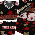 custom san francisco 49ers star cluster black jersey best selling