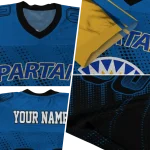 custom san jose state spartans halftone flow blue black jersey best selling