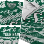 custom saskatchewan roughriders camo shatter green jersey best selling