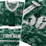 custom saskatchewan roughriders camouflage abstract green jersey best selling