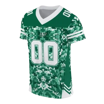 custom saskatchewan roughriders mirrored pattern green jersey fashion forward