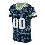 custom seattle seahawks camouflage abstract blue jersey best selling
