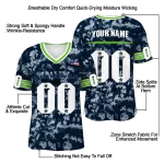 custom seattle seahawks camouflage abstract blue jersey best selling