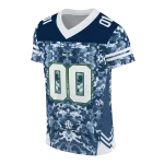 custom seattle seahawks mirrored pattern blue jersey best selling