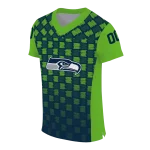 custom seattle seahawks stacked rectangle blue jersey best selling
