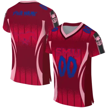 custom smu mustangs dynamic dots red jersey best selling