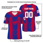 custom smu mustangs rugged stripes blue jersey best selling