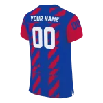 custom smu mustangs stripe block blue jersey best selling