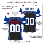 custom smu mustangs tire arrows blue black white jersey best selling