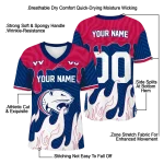 custom south alabama jaguars dripping flames blue white jersey best selling
