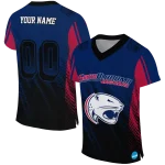 custom south alabama jaguars halftone flow blue black jersey best selling
