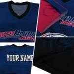 custom south alabama jaguars halftone flow blue black jersey best selling