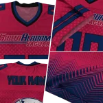 custom south alabama jaguars halftone sweep red black jersey best selling