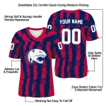 custom south alabama jaguars stripe splatter blue jersey best selling