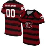 custom south carolina gamecocks art stripe garnet jersey best selling