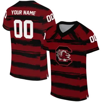 custom south carolina gamecocks art stripe garnet jersey best selling