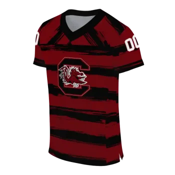 custom south carolina gamecocks art stripe garnet jersey fashion forward
