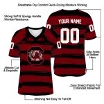 custom south carolina gamecocks art stripe garnet jersey best selling