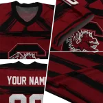 custom south carolina gamecocks art stripe garnet jersey best selling
