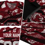 custom south carolina gamecocks camo shatter garnet jersey best selling