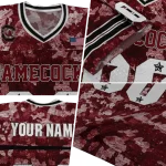 custom south carolina gamecocks camouflage abstract garnet jersey best selling