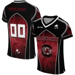 custom south carolina gamecocks halftone slant garnet black jersey best selling