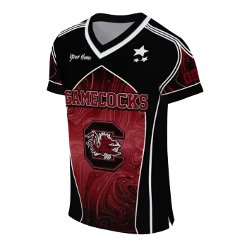custom south carolina gamecocks halftone slant garnet black jersey fashion forward