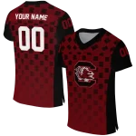 custom south carolina gamecocks stacked rectangle garnet jersey best selling
