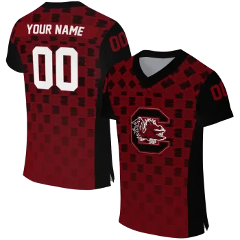 custom south carolina gamecocks stacked rectangle garnet jersey best selling