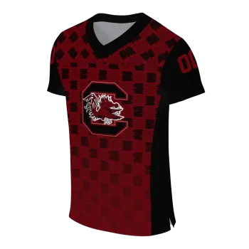 custom south carolina gamecocks stacked rectangle garnet jersey fashion forward