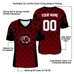 custom south carolina gamecocks stacked rectangle garnet jersey best selling