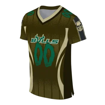 custom south florida bulls dynamic dots gold jersey fashion forward