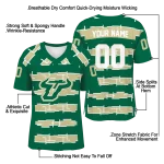 custom south florida bulls layered grids green jersey best selling