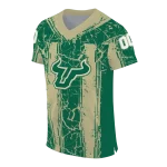 custom south florida bulls rugged stripes green jersey best selling