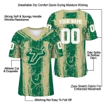 custom south florida bulls rugged stripes green jersey best selling