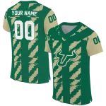 custom south florida bulls stripe block green jersey best selling