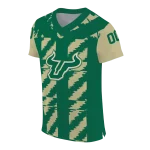 custom south florida bulls stripe block green jersey best selling