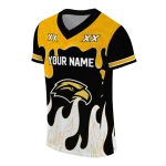 custom southern miss golden eagles dripping flames black white jersey best selling