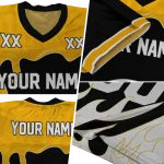 custom southern miss golden eagles dripping flames black white jersey best selling