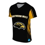 custom southern miss golden eagles halftone flow black jersey best selling