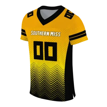 custom southern miss golden eagles halftone sweep gold black jersey fashion forward